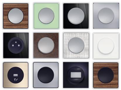 différents appareillages odace touch
