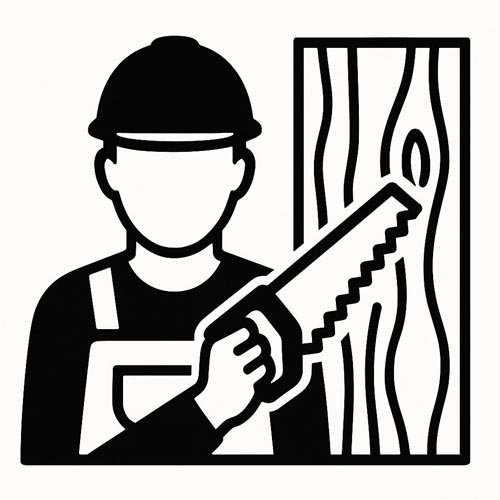 pictogramme menuisier