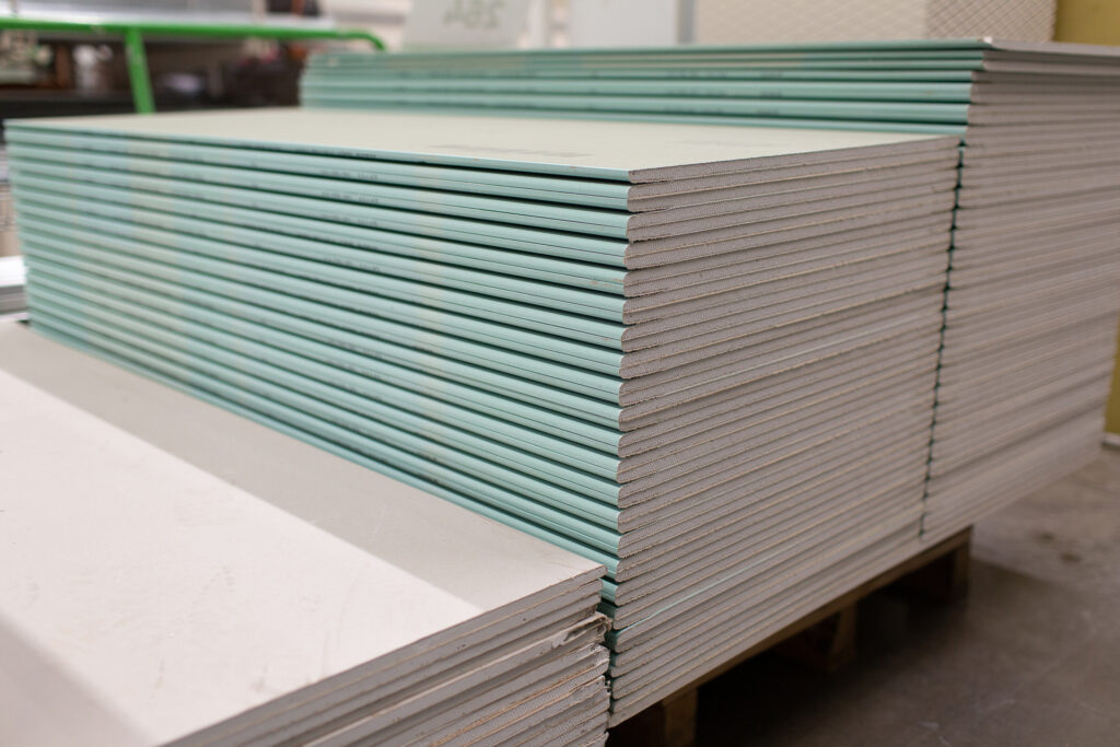 Palettes de placo BA13 standard et hydro