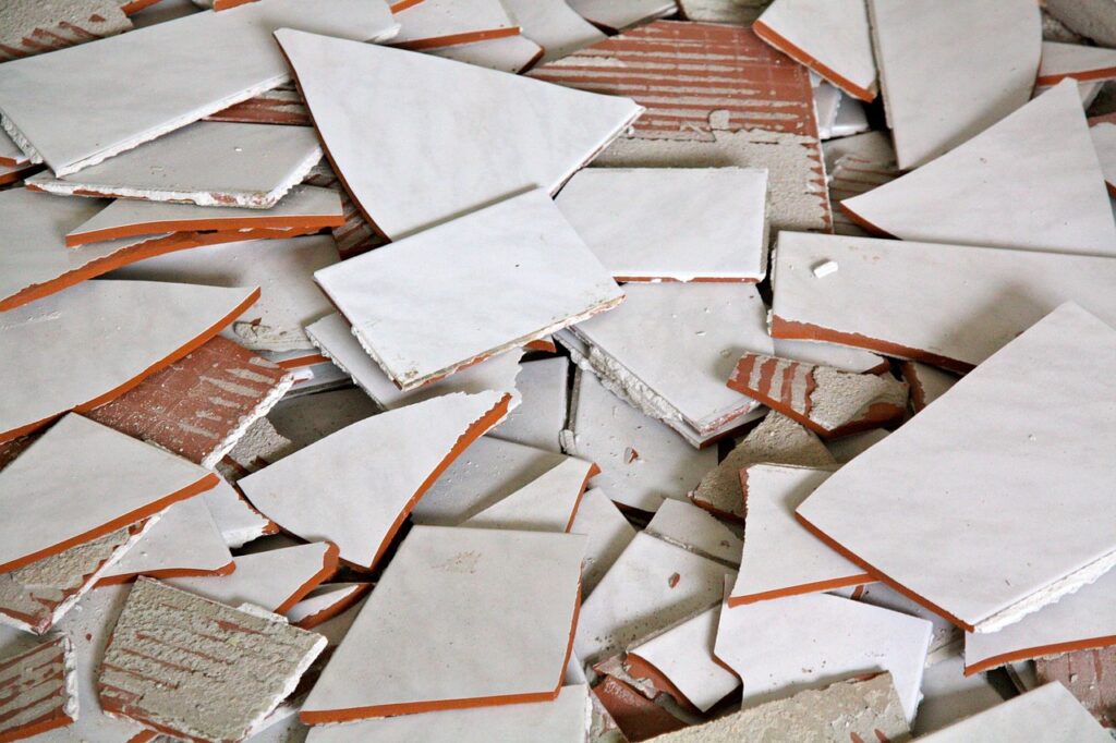 carrelage cassé